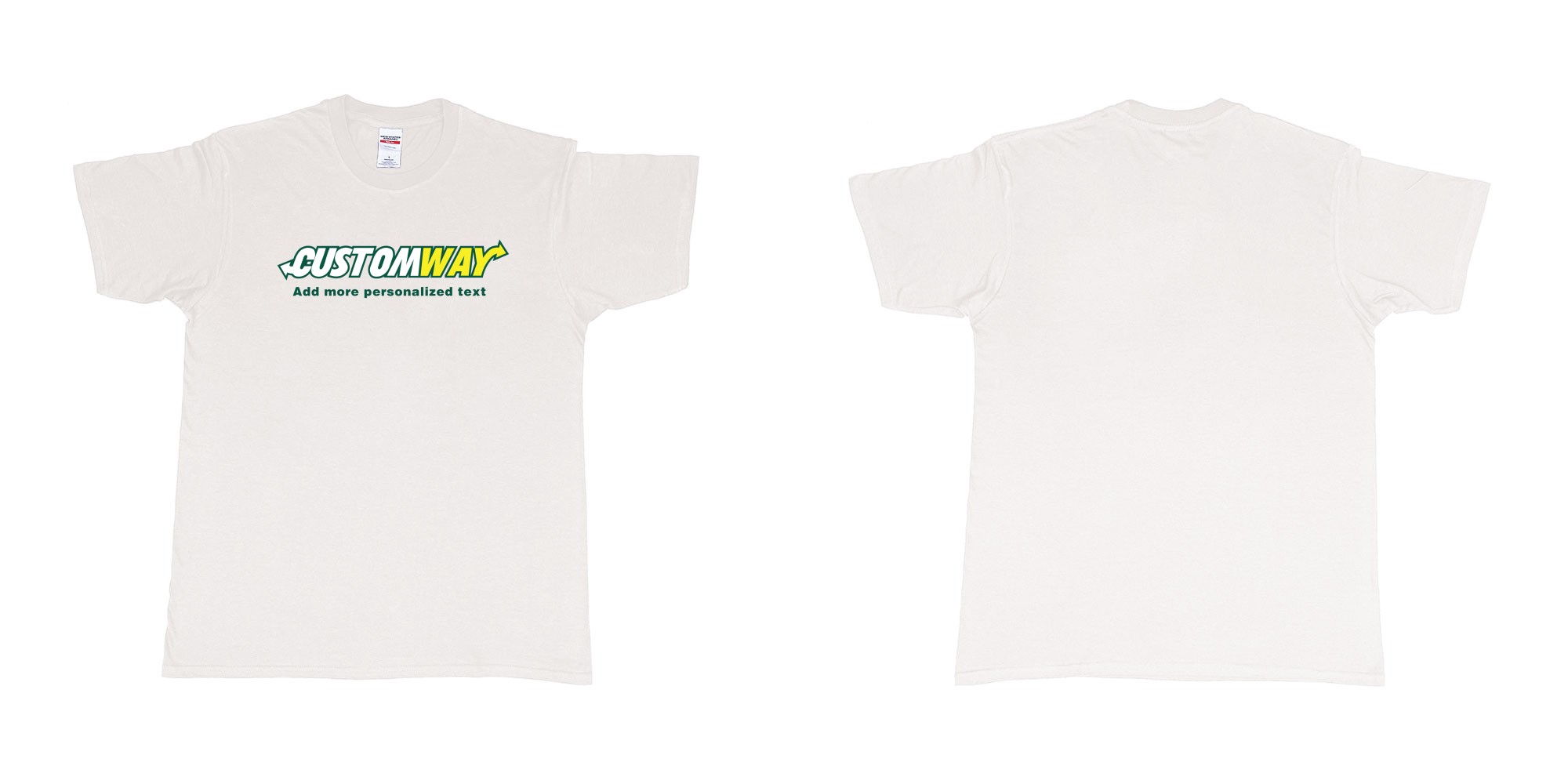 Custom tshirt design  in fabric color white choice your own text made in Bali by The Pirate Way