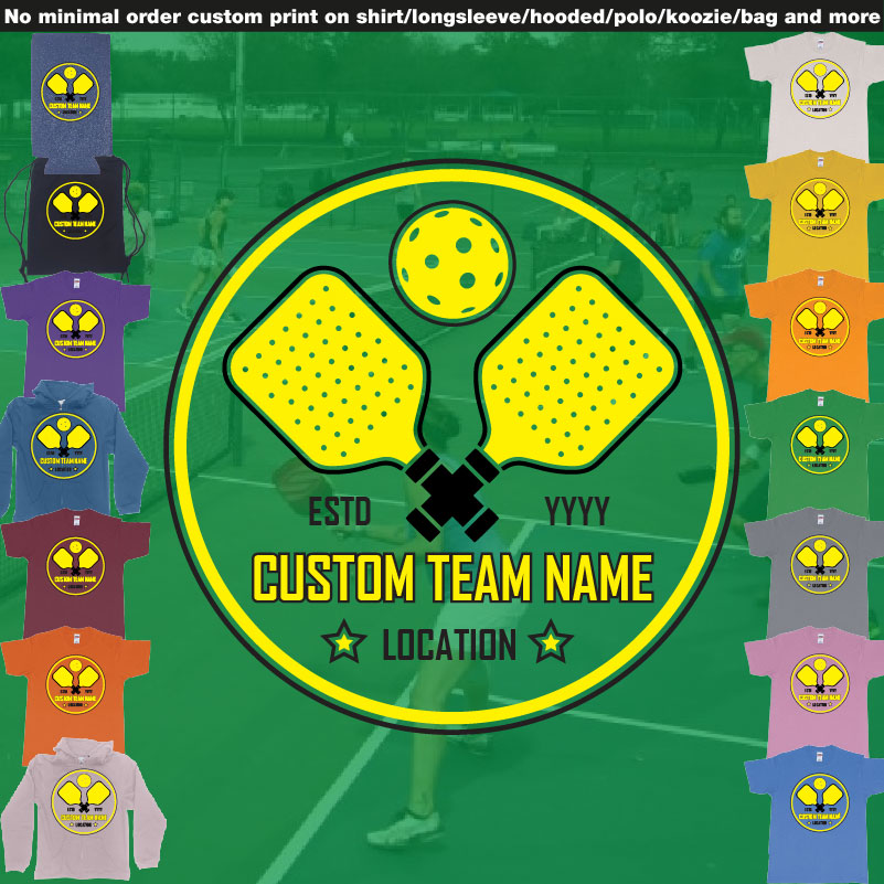 Pickleball Club Team Own Custom Design Print Bali 01 Overview Design Garments