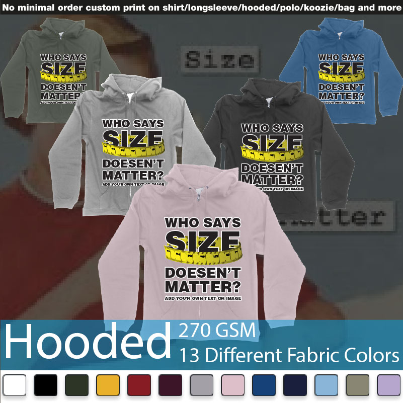 Who Says Size Doesent Matter Big Tshirt Bali Hooded Samples On Demand Printing Bali